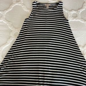 Loft sleeveless swing dress